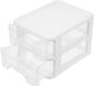 COHEALI Multi-Function Desk Organizer with 2-Layer Drawer, Desktop Storage Box for Office Supplies, Practical Tabletop Stationery Storage for Workspace Organization