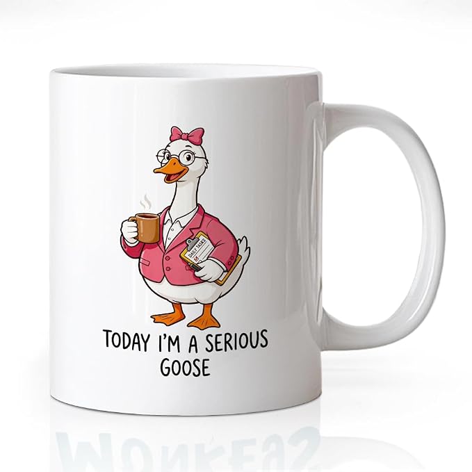 Today I'm A Serious Goose Mug, Funny Goose 11 Oz Ceramic Coffee Cup, Goose by Unknown