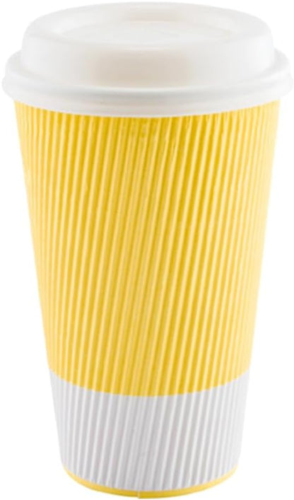 Restaurantware 16 Ounce Double Wall Disposable Coffee Cups, 500 Insulated Light - Image 13