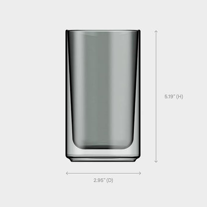 Terra Kaffe Fog Forte 12 oz Double-Walled Coffee Glass – Borosilicate Thermal - Image 2