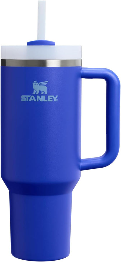 STANLEY Quencher H2.0 Flow State Tumbler, 40 oz, Cobalt | Handle and Straw | by Unknown