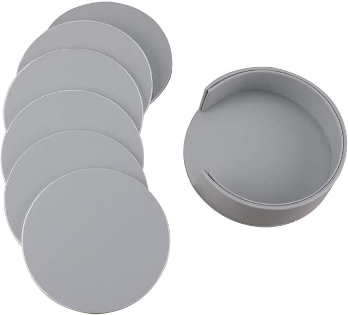 Coasters for Drinks, Thipoten Leather Coasters - Image 2