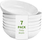 DeeCoo 7 Pack Porcelain Pasta Bowls Ceramic, Large Serving Bowl, Wide and by DeeCoo
