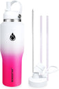 SENDESTAR 40oz Stainless Steel Water Bottle, Double Wall Vacuum Insulated Bottle by Sendestar
