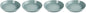 Le Creuset Stoneware Set of 4 Pasta Bowls, 8.5" each, Sea Salt by Unknown