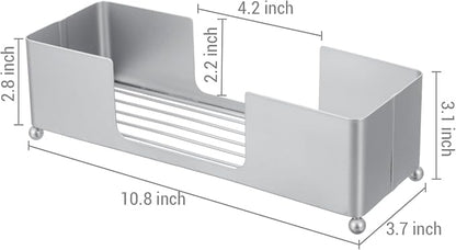 MyGift Modern Silver Tone Metal Countertop Folded Paper Towel Holders, - Image 5