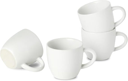 HASENSE Ceramic 3 OZ Espresso Cups, Porcelain Espresso Demitasse Cups Set of 4 by Hasense