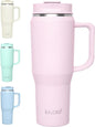 EALGRO 40 oz Tumbler with Handle, Insulated Tumblers with Lid and Straw | by EALGRO