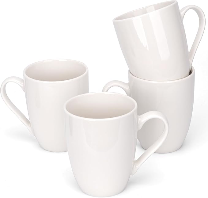 Ceramic Coffee Mugs Set of 4, 12 OZ, by xihihiaa