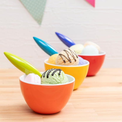 Set of 6 Small ColorPop Melamine Bowls, 4.25" 11.8 OZ, - Image 4