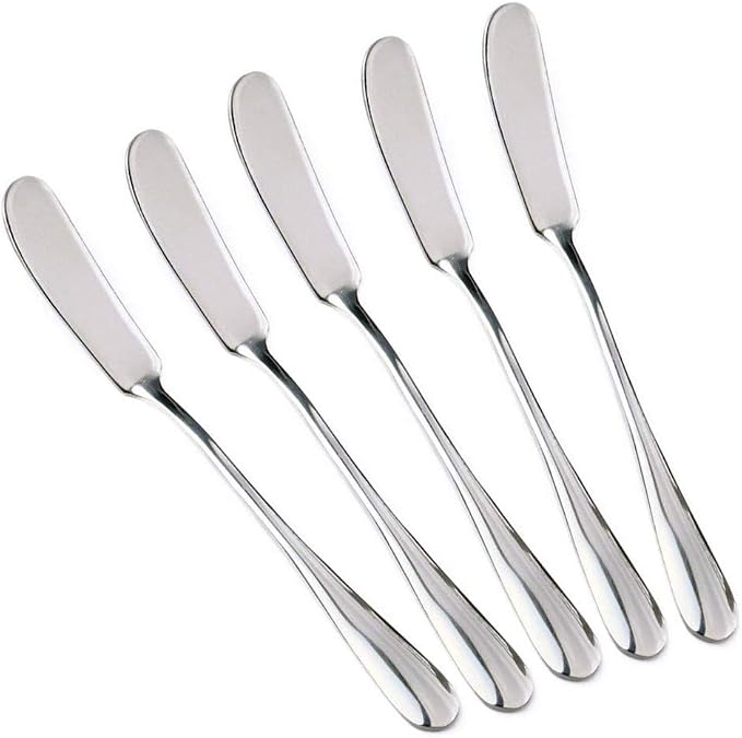 Colorsheng Set of 5 Stainless Steel Butter Knife, Butter applicator, Breakfast by Colorsheng