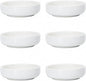 Selamica Soy Sauce Dish, 2.5 oz Ceramic Dipping Bowls Set of 6, 3.3 Inch Pinch Bowls, Mini Bowls for Side Dish, Condiment, Ketchup, Sushi, BBQ, White
