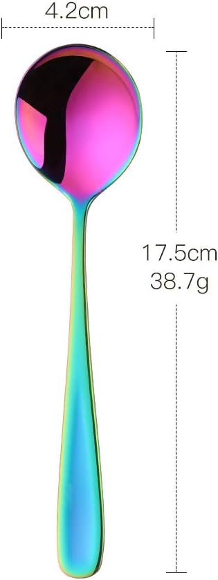 Buyer Star Bouillon Spoon Sets, 7-Inch Round Soup Spoons, Stainless Steel - Image 7