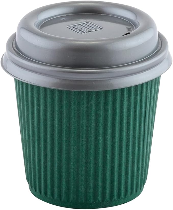 4 oz Forest Green Paper Coffee Cup - Image 9