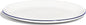 Made In Cookware - Serving Platter - White With Navy Rim- Porcelain England