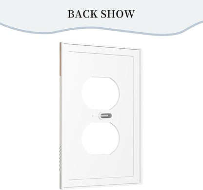 Outlet Covers Mid Century Boho Sun Beige Minimalist Abstract 1 Gang Duplex Light Switch Cover Plate Decorative Wall Plates Electrical Switchplate Receptacle for Bathroom Bedroom Decor（2 Pack）
