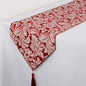 EHouseHome Jacquard Damask Reversible Burgundy Table Runners by EHouseHome