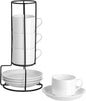 Espresso Cups Set of 4, 4oz Stackable Coffee Cups by MEICHU