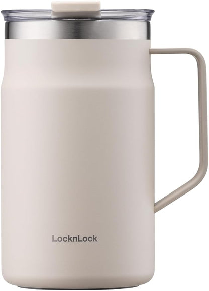 LocknLock Metro Mug, Premium 18/8 Stainless Steel Metal, Double Wall Insulated by LocknLock