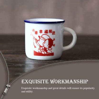 Cabilock 6pcs Vintage Enamel Mugs Heat-insulated Water Cups - Image 7