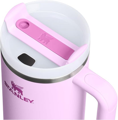 STANLEY Quencher H2.0 Flow State Tumbler, 40 oz, Soft Orchid | Handle and Straw - Image 2