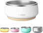 Pawaii Dog Bowl, 34 oz Stainless Steel Food and Water Bowl, ID Tag, 1 Pack | by Pawaii