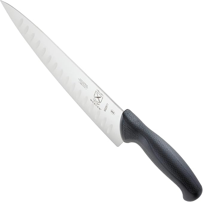 Mercer Culinary M22611 Millennia Black Handle, 10-Inch Granton Edge, Chef's - Image 3