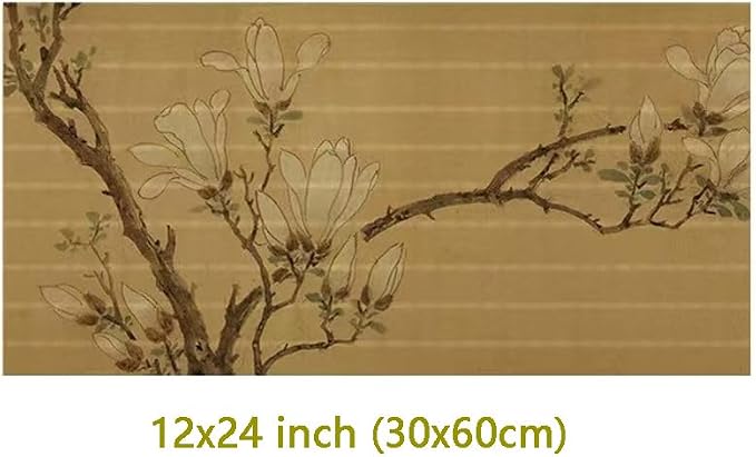 Asian Style Bamboo Table Runner, Ancient Chinese Paintings Zen Table Mat - Image 4