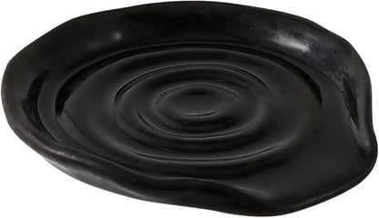 Spoon Rest for Stove Top, Black Ceramic Spoon Holder for Counter, Modern Farmhouse Decor Accessories for Spatula, Spoons or Tongs Gifts for Women Mom