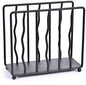 Modern Standing Napkin Holder for table, Black Metal, Tabletop Paper Napkin Dispenser for Coffee Filter Holder Kitchen, Dining Room, Outdoor.