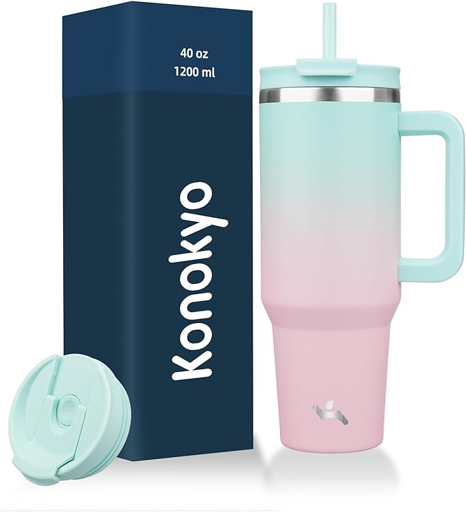 Konokyo 40 oz Insulated Tumbler Water Bottle by Konokyo