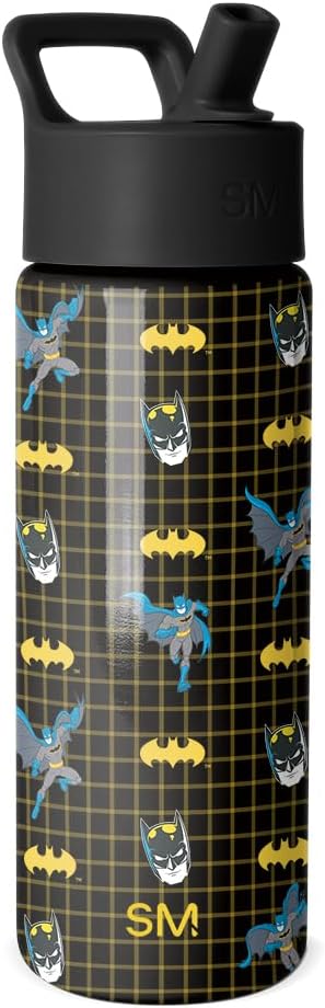 Simple Modern Batman Kids Water Bottle & Toddler Cup | 18oz | Insulated by Unknown
