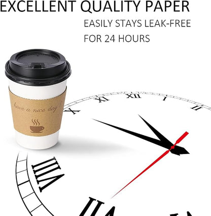BYSNOW 100 pack 12 oz Disposable Coffee Cups - Image 3