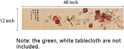 Asian Style Bamboo Table Runner, Ancient Chinese Paintings Zen Table Mat - Image 5