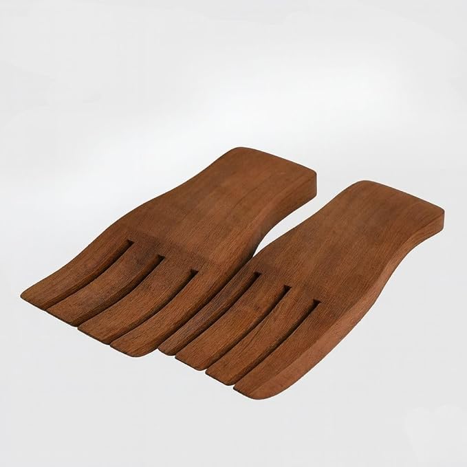 Acacia Wood Salad Servers, 7-inch Serving Hands by ARNCRAFT