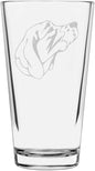 Old Danish Pointer Custom Personalized Dog Themed Etched All Purpose 16oz Pint Glass
