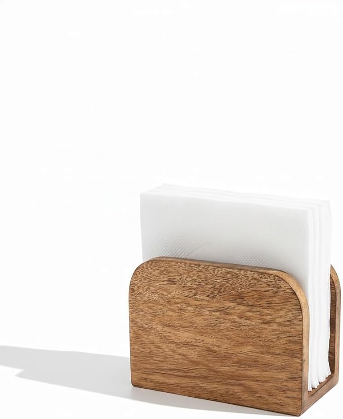 Premium Mango Wood Napkin Holder - Image 7