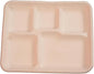 case of 200 5-Compartment School Tray – Eco-Friendly, Biodegradable, Microwave & Freezer Safe – Ideal for Catering, Takeaway & Events – Bulk Pack – Sustainable Disposable Tableware