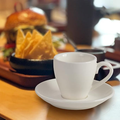 homEdge Porcelain Espresso Shot Cup Set - 80 ml / 2.67 oz - Image 3