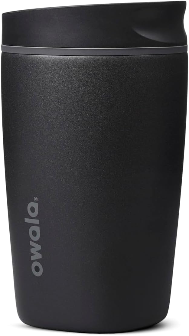 Owala SmoothSip Slider Insulated Travel Coffee Cup 12 oz Very Very Dark by Unknown