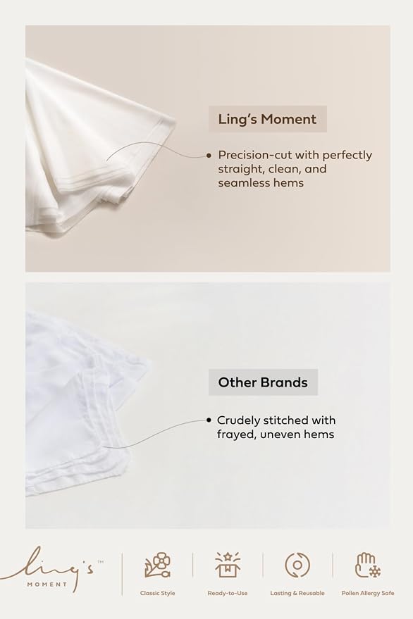Ling's Moment 10Ft Ivory Chiffon Like Table Runner - Image 9