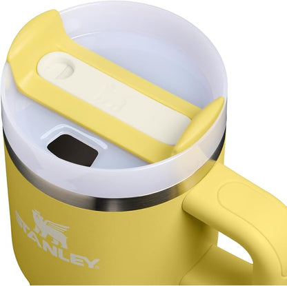STANLEY Quencher H2.0 Flow State Tumbler, 20 oz, Daffodil | Handle and Straw | - Image 2