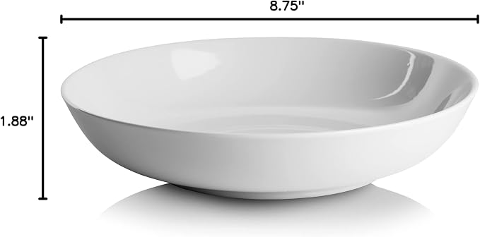 10 Strawberry Street Simply White 36 Oz Pasta/Dinner Bowl - Image 7