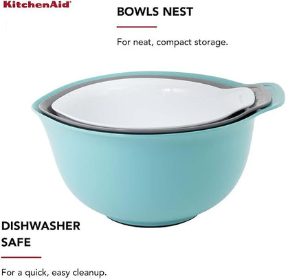 KitchenAid Universal Nesting Plastic Mixing Bowls, 2.5 quart, 3.5 quart - Image 5