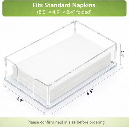 Fengzhe Acrylic Guest Towel Napkin Holder, Disposable Paper Towel Holder - Image 2
