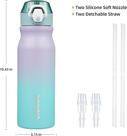 BJPKPK 25 oz Insulated Water Bottle, Stainless Steel Flask | Leak Proof Locking - Image 4
