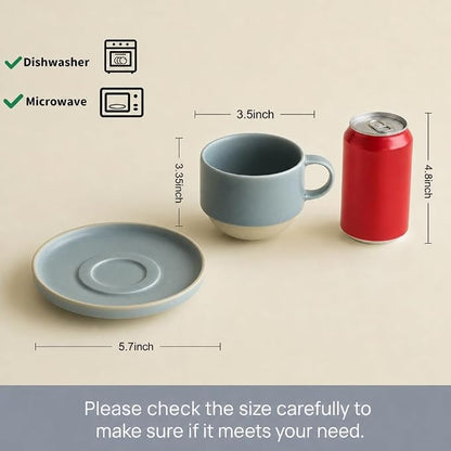 Little minimalist ceramic pottery tea cup - Image 2