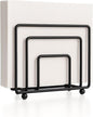 Napkin Holder for Table Countertop, Modern Decorative Sturdy Iron Black Metal by DIVINEGLANCE