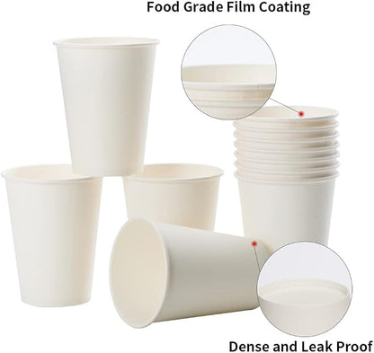 RACETOP Paper Coffee Cups 12 oz 300 Pack, Disposable Hot Paper Cups | Upgraded - Image 7