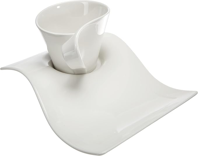 Villeroy & Boch NewWave Caffè Cappuccino Set, 3 Pieces, Premium Porcelain - Image 4